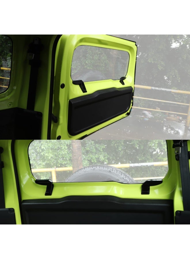 KISSUN 2PCS ABS Rear Windshield Heating Wire Protection Cover For Suzuki Jimny 2019 2020 2021 JB64 JB74W Black Protector Cover Trim - Image 4